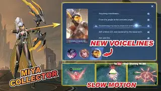 MIYA COLLECTOR VOICELINES | Skin Option Choice | Skill Effect Slow Motion MLBB