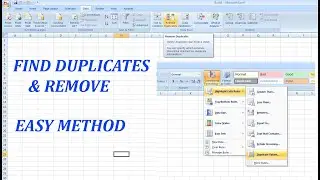 FIND AND REMOVE EXCEL DUPLICATE ENTRY EASY METHOD #excel, #exceltips #viral #easy_method