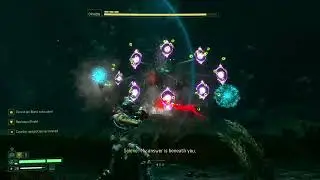 Made quick work of Ophion with the pyroshell caster - Returnal biome 6 boss fight