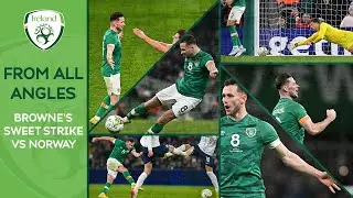 FROM ALL ANGLES | Alan Browne's sweet strike vs Norway