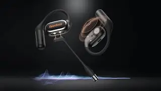OpenRock Link 20: Open-Ear Headset with Magnetic Mic