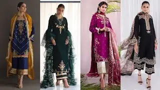 How to designs velvet dresses|Velvet suits designs for winters|Fancy/partywear Velvet dress designs