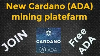 Free Cardano (ADA) Site | New ADA miningfarm | Latest earning site