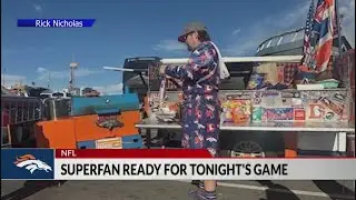Broncos superfan ready for Christmas Day game