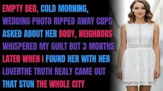EMPTY BED, COLD MORNING, WEDDING PHOTO RIPPED AWAY COPS ASKED ABOUT HER BODY....