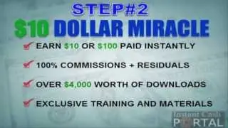 Instant Cash Portal 10 Dollar Miracle Setup