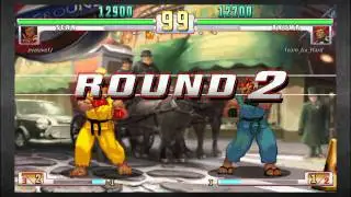 Third Strike Online: Akuma (Team_Go_Hard) vs. Sean (EvasiveTJ)
