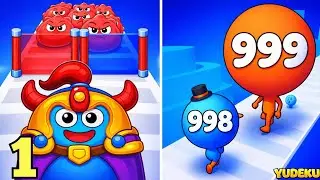 Slime Run Crowd 🟢👥 x Big Head Run 🧠 mixed into one smooth and satisfying casual gameplay 🎮✨