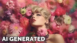 Miley Cyrus - Flowers, illustrated by AI