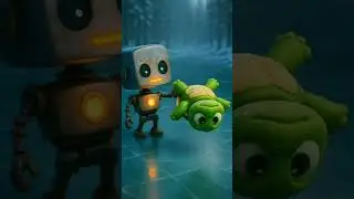 Lost little turtle in a snowy forest| Cute story| Forest stories