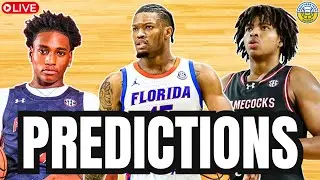 SEC Basketball Predictions: Florida/North Carolina, South Carolina/Clemson, More