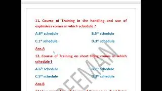 VOCATIONAL TRAINING RULE (1966 ) MCQ PART: 1