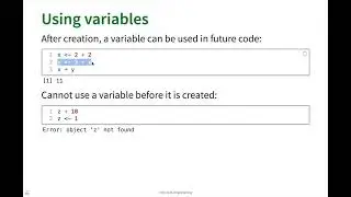 Variables in R