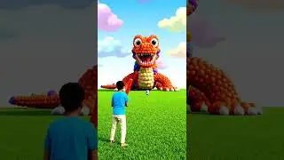 🦎Mascot Vibrato Assistant Placed in Open Field Tall Balloon Animal Statue#MascotVibrato
