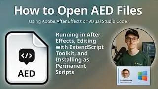 How to Open AED Files (After Effects Script)