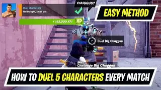 Easy Method to Duel 5 Characters every match in Fortnite - How to complete Duel Characters Quest