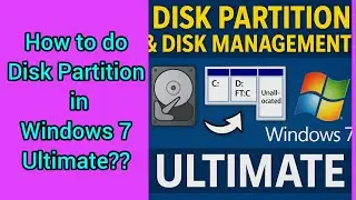🖥️ Disk Partition & Disk Management in Windows 7 Ultimate | Complete Guide (2025)