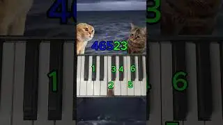 Ocean meme song piano Easy tutorial - meme sound #shorts  #ocean #meme #howtoplay