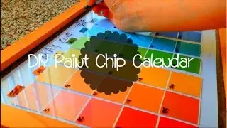DIY Paint Chip Calendar | The Life of Two Nuggets