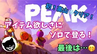 ソロで登る【PEAK】アイテムほしい！
