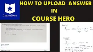 How to upload answer in course hero||upload answer in  course hero||