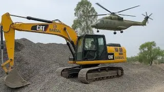 🚜 Powerful CAT Excavator Loading Truck | Heavy Machinery in Action | BANSAL Worksite Operation 💪