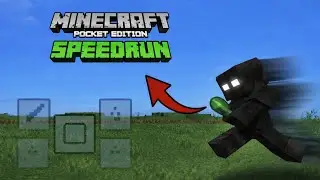 Beating Minecraft on MOBILE🔥 | MCPE Best speedrun!