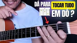 Dá pra tocar MILHARES de músicas no violão usando APENAS a escala harmônica de DÓ MAIOR.