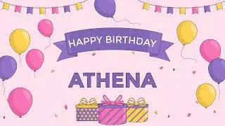 Happy Birthday Picture Frame for Athena