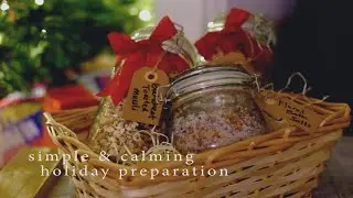 PREPARING FOR CHRISTMAS IN NORTH EAST UK | HEALTHY HOMEMADE MUESLI & FLORAL BATH SALTS