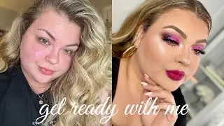 CHIT CHAT GRWM | Valentine’s Day Pink Cut Crease & Full Coverage Skin
