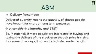 SEBI ASM STAGES GSM FRAMEWORK BOON OR PUNISHMENT