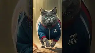 This Cat's Fitness Story Will Inspire You! From Pudgy to Powerful 🐾#shorts #cat