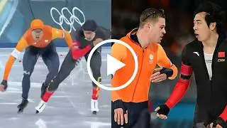 SHOCKING Collision at 2026 Olympics! Joep Wennemars vs Lian Ziwen - 1000m Speed Skating Drama!