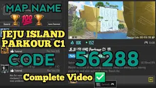 Jeju island parkour c1 map gameplay | bgmi parkour mode code 56288 | wow map tricks 