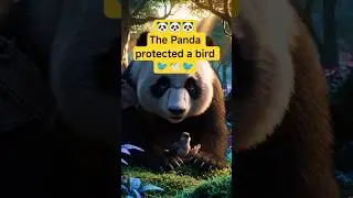 🐼💔 The Panda and the Injured Bird | Emotional 3D Animation #shorts