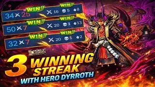 First Time Playing RANKED… 3 WINS IN A ROW 😈 Dyrroth Destroyed Everyone! { Moba Legend 5v5 }