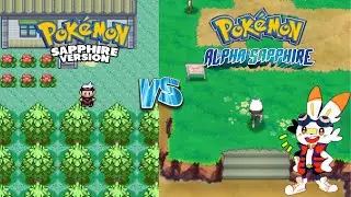 POKEMON OGS VS REMAKES - BATTLE OF THE BLUE GEMS - POKEMON SAPPHIRE VS POKEMON ALPHA SAPPHIRE!