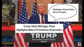 Trump rally in MI factory highlights Biden EV plan's effect on workers