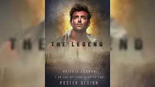 Make a Movie Poster With Texture Background In Photoshop || hrithik roshan poster design .