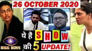 TOP 5 UPDATE OF BIGG BOSS 14 | 26 OCTOBER 2020