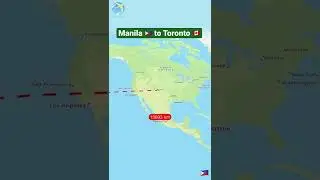 Flying Manila to Toronto #philippines #canada #viral #manila #toronto #shorts