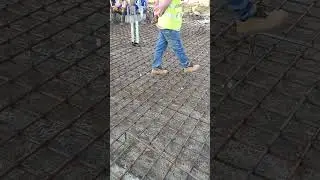 GIS Building grade slab reinforcement fixing