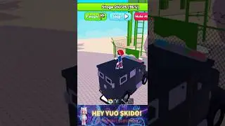 CRAZY POLICE CAR! 🏎️💨 ALMOST EXPLODED?! | [PART 5] | Hey Yuo Skido #shorts #roblox