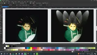 Stage lighting effect in corelDRAW | corel draw | photo shop | design