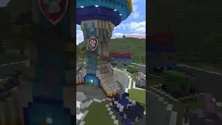 Paw Patrol Adventure Bay in Minecraft #harwould #minecraftshorts #pawpatrol #pawpatrolminecraft