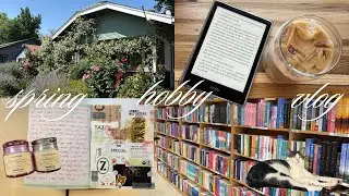 bookshopping, journaling, paddle boarding, and reading updates | cozy spring vlog🌷🧚🏻&zwj;♀️🌟