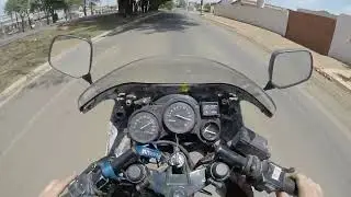 RD350 LC stock engine with pipes
