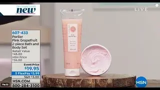 Perlier Pink Grapefruit 2-piece Bath and Body Set | HSN