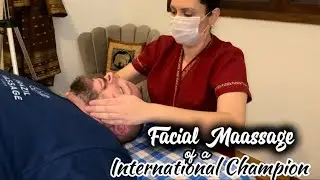 SIGNATURE TECHNIQUES in Facial Massage of CHAMPION a real ASMR Experience. #facemassage #asmrmassage